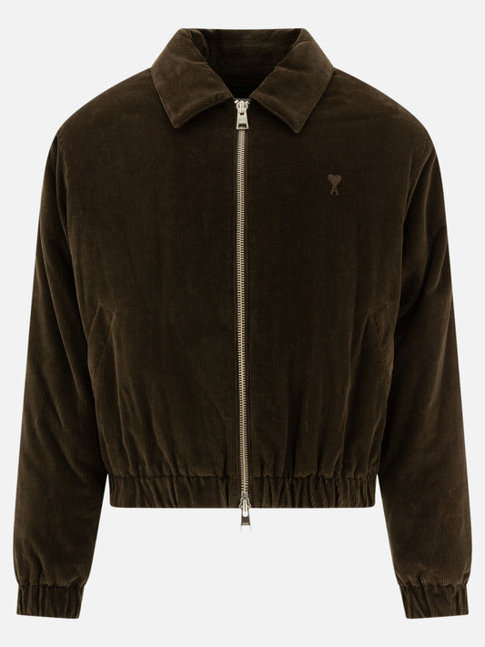 Quilted & Utility Jackets Solid colour  Brown - Ami Paris Men | PLP | VIETTI Online Store 
