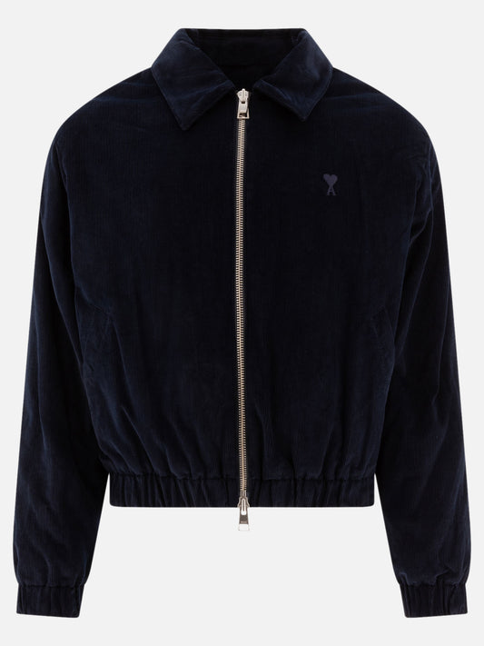 Quilted & Utility Jackets Solid colour  Blue - Ami Paris Men | PLP | VIETTI Online Store 
