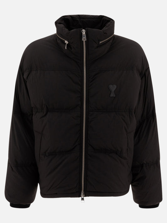 Down jackets Solid colour  Black - Ami Paris Men | PLP | VIETTI Online Store 
