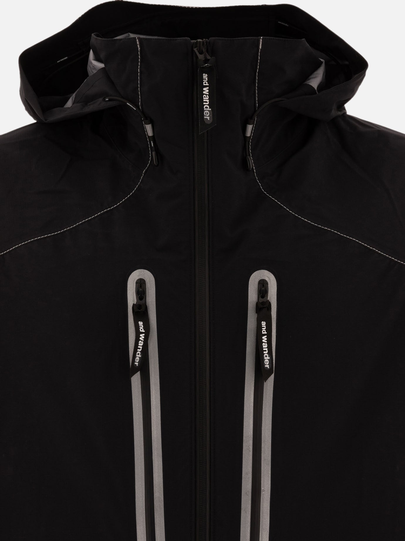Technical jackets Solid colour  Black - and Wander Men | PDP | VIETTI Online Store | thumbnail_3
