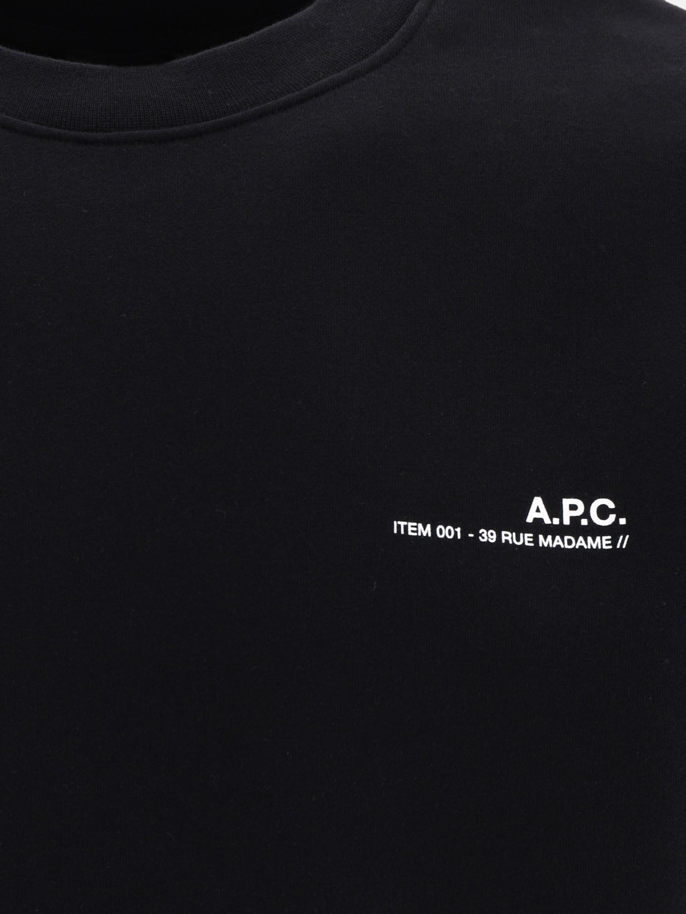 A.P.C. "Standard Rue Madame" sweatshirt Black