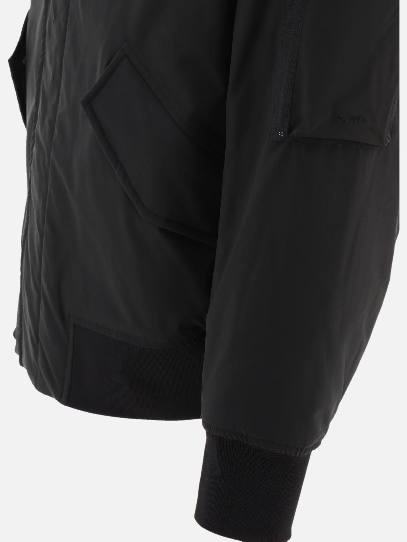 Bomber jackets Solid colour  Black - A.P.C. Men | PDP | VIETTI Online Store | Zoom-Modal_4
