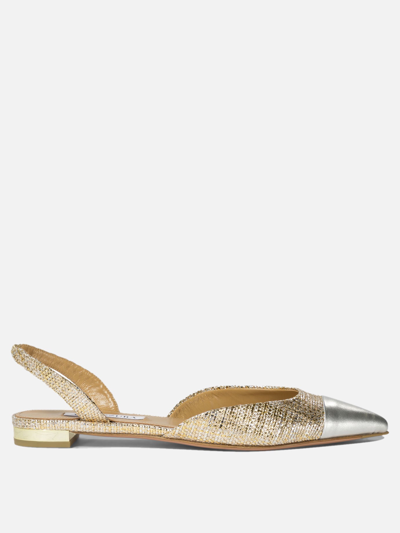 Aquazzura "Milanese" ballet flats Gold