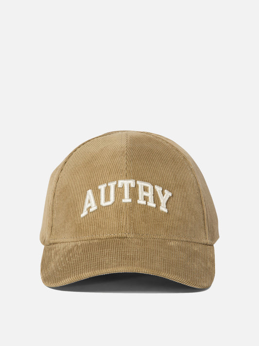 Autry Corduroy baseball cap with embroidery Beige