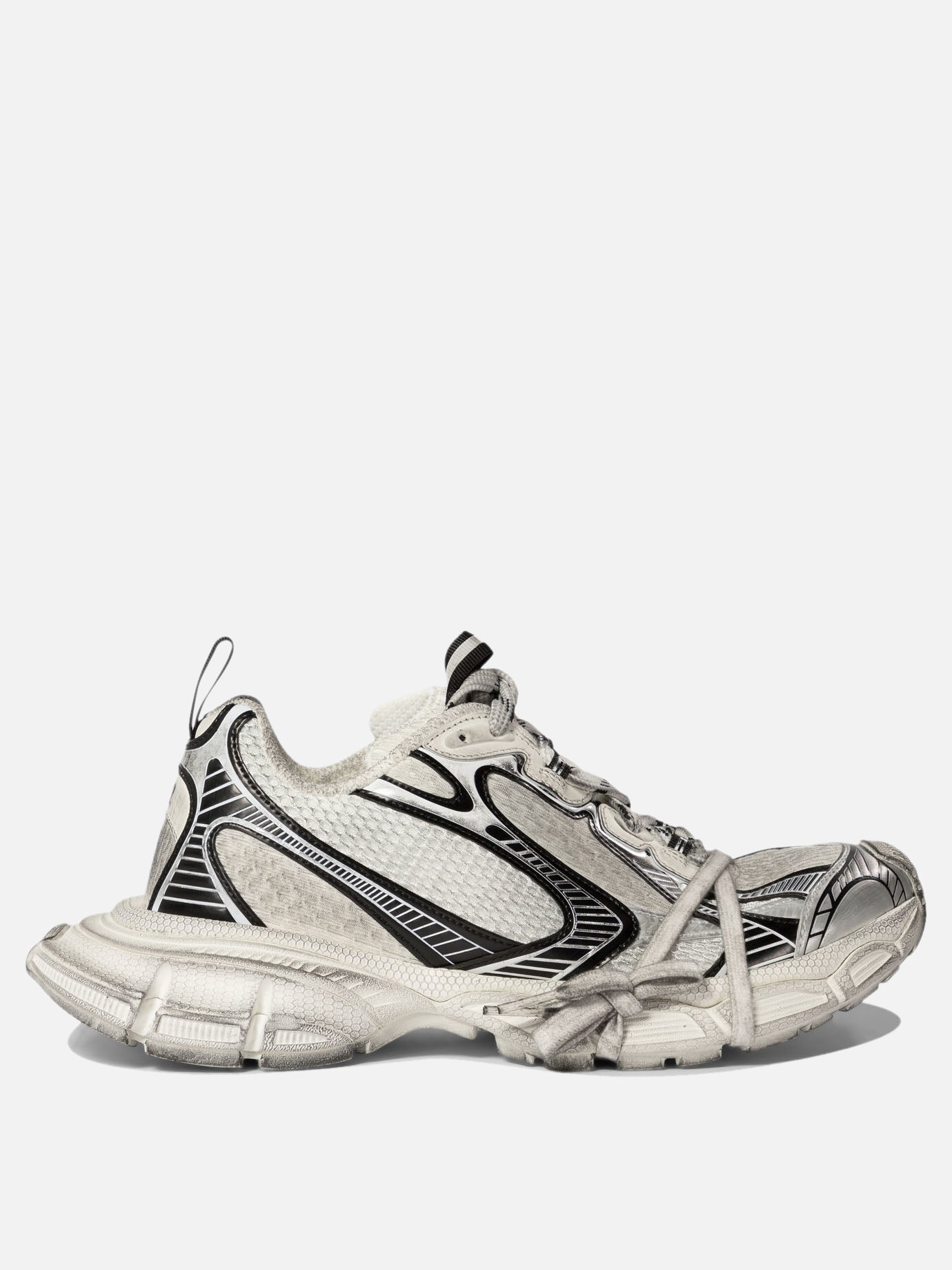 Low top sneakers 55% polyurethane 45% polyester - 100% rubber  White - Balenciaga Men | PDP | VIETTI Online Store | thumbnail