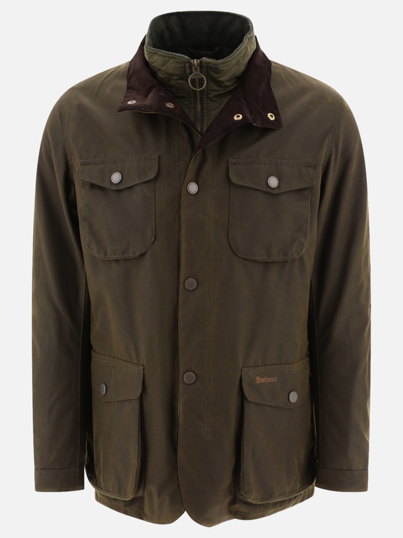 Quilted & Utility Jackets Solid colour  Green - Barbour Men | PDP | VIETTI Online Store | Zoom-Modal
