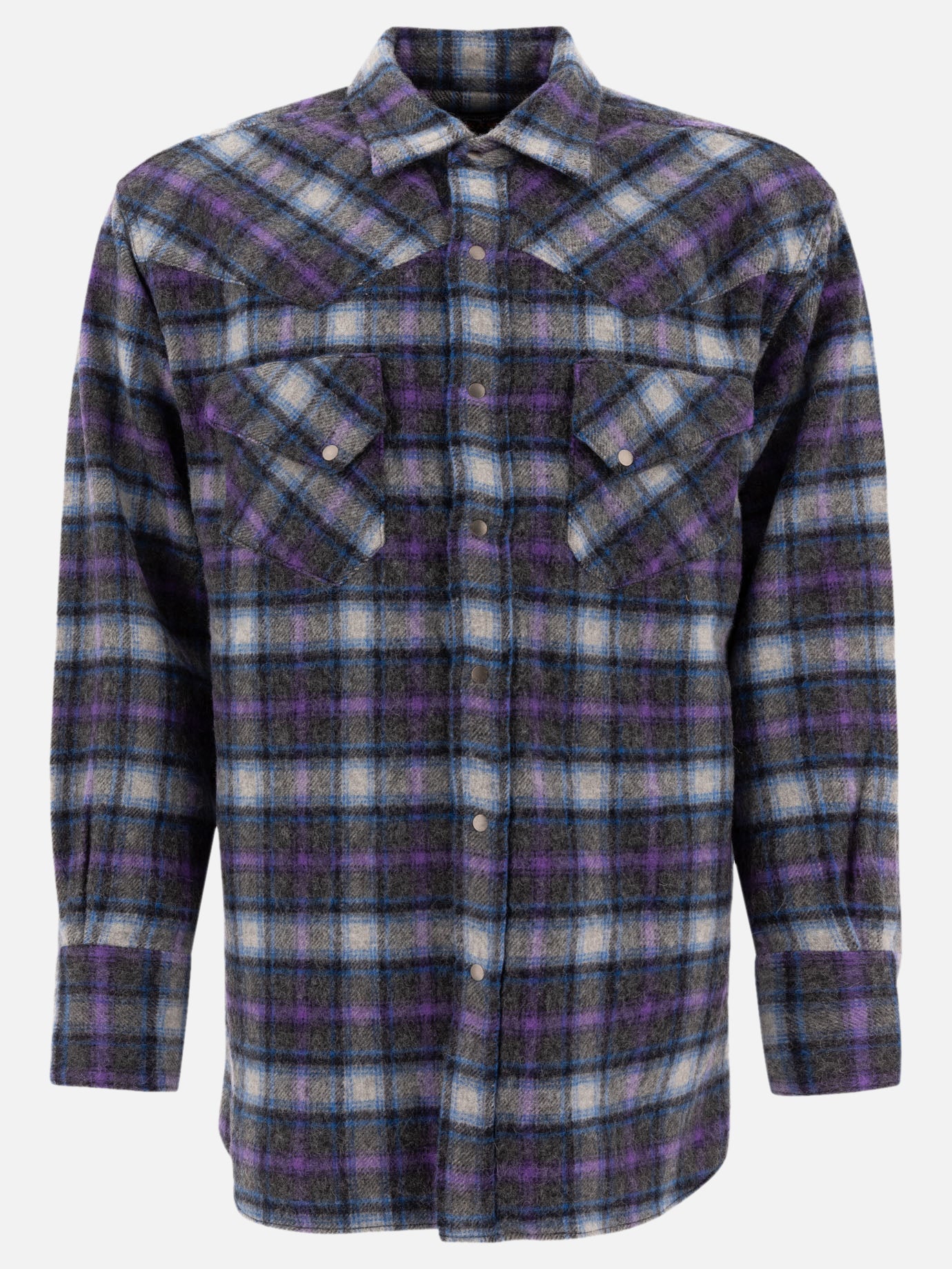 Camicie casual Check  Viola - Beams Plus Uomo | PDP | VIETTI Online Store | thumbnail
