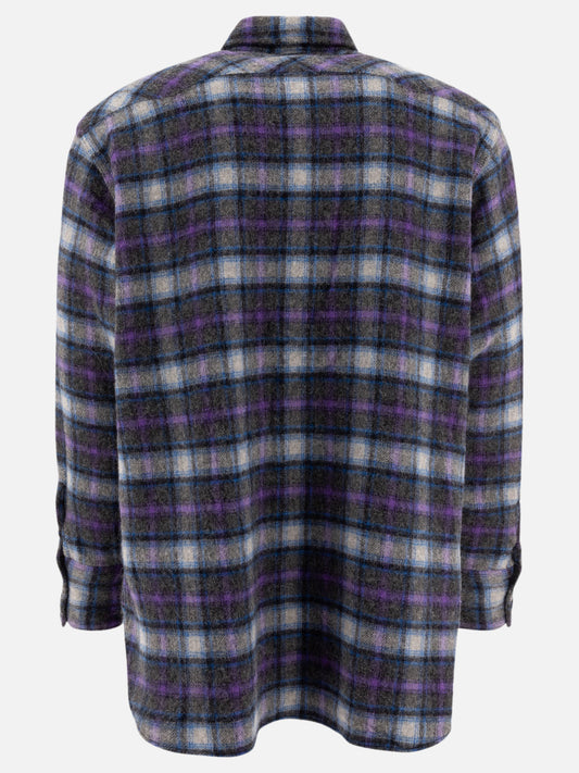 Beams Plus "Western" shirt 16290348_S Purple 2