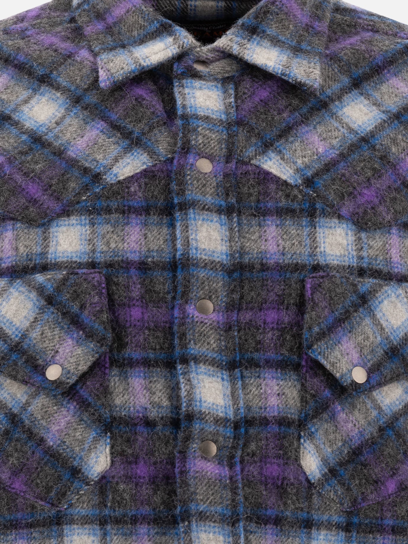 Camicie casual Check  Viola - Beams Plus Uomo | PDP | VIETTI Online Store | Zoom-Modal_3
