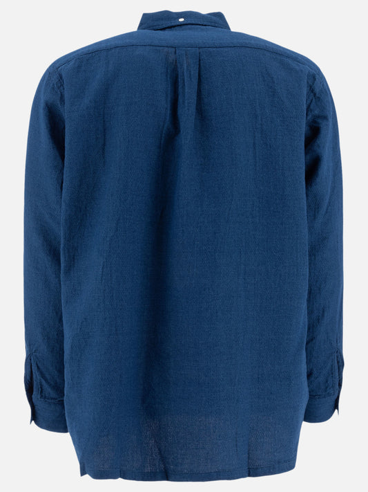 Beams Plus "Panama" Shirt 16008877_M Blue 2