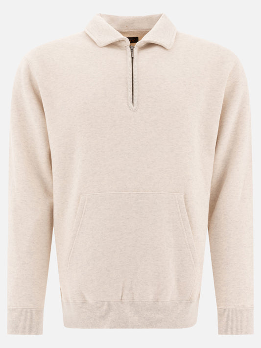 Beams Plus Half zipper sweatshirt 19025887_S Grey 1