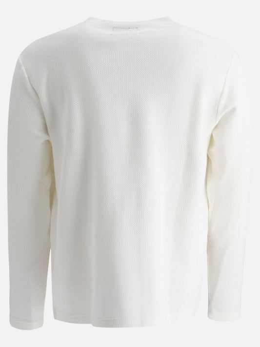 Beams Plus T-shirt with Henley collar 11810475_S White 2