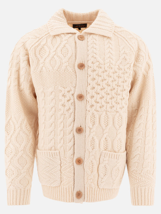 Beams Plus "Alan" Cardigan 17578801_M Beige 1