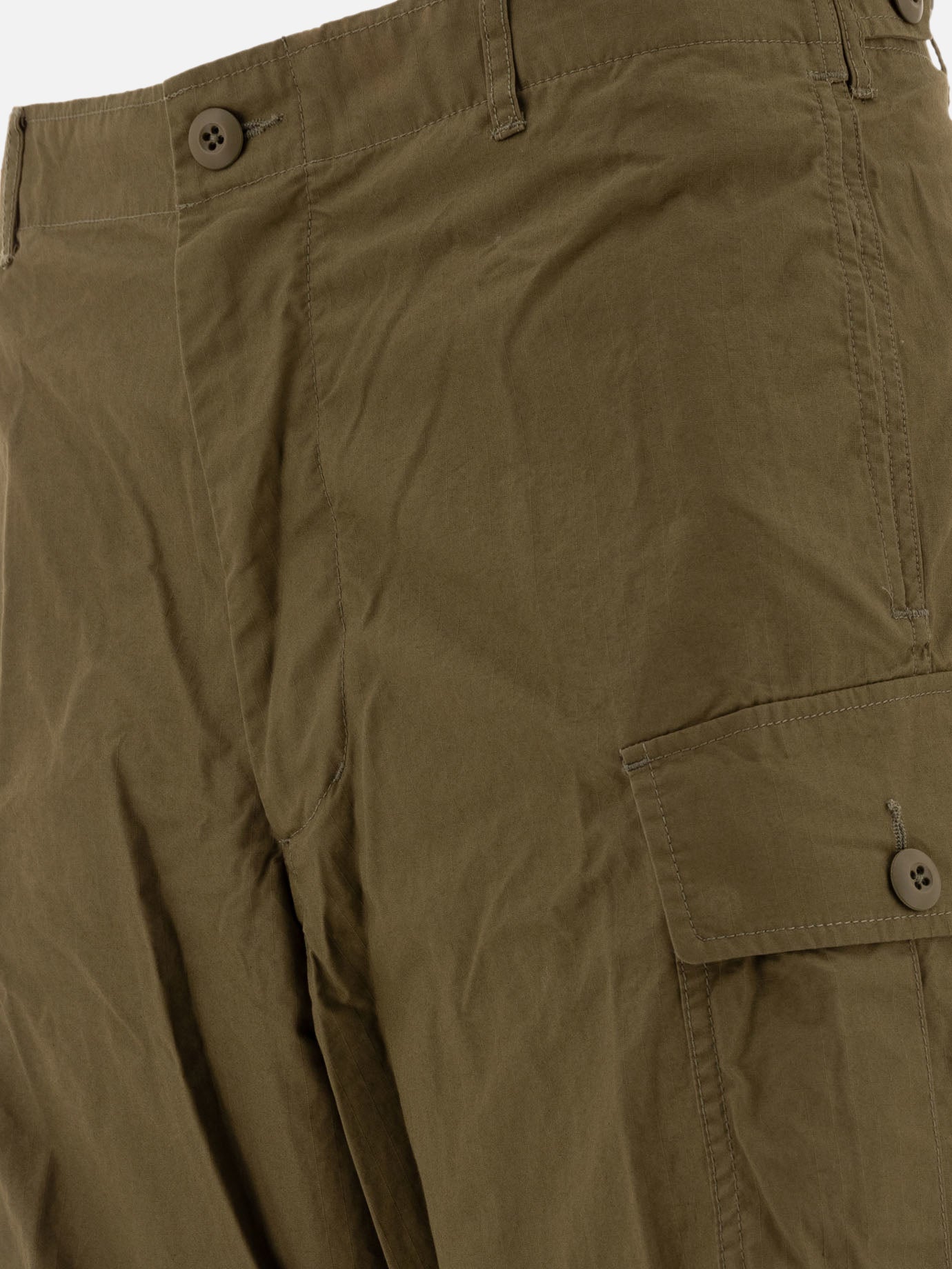 Pantaloni cargo & parachute Solid colour  Verde - Beams Plus Uomo | PDP | VIETTI Online Store | thumbnail_3