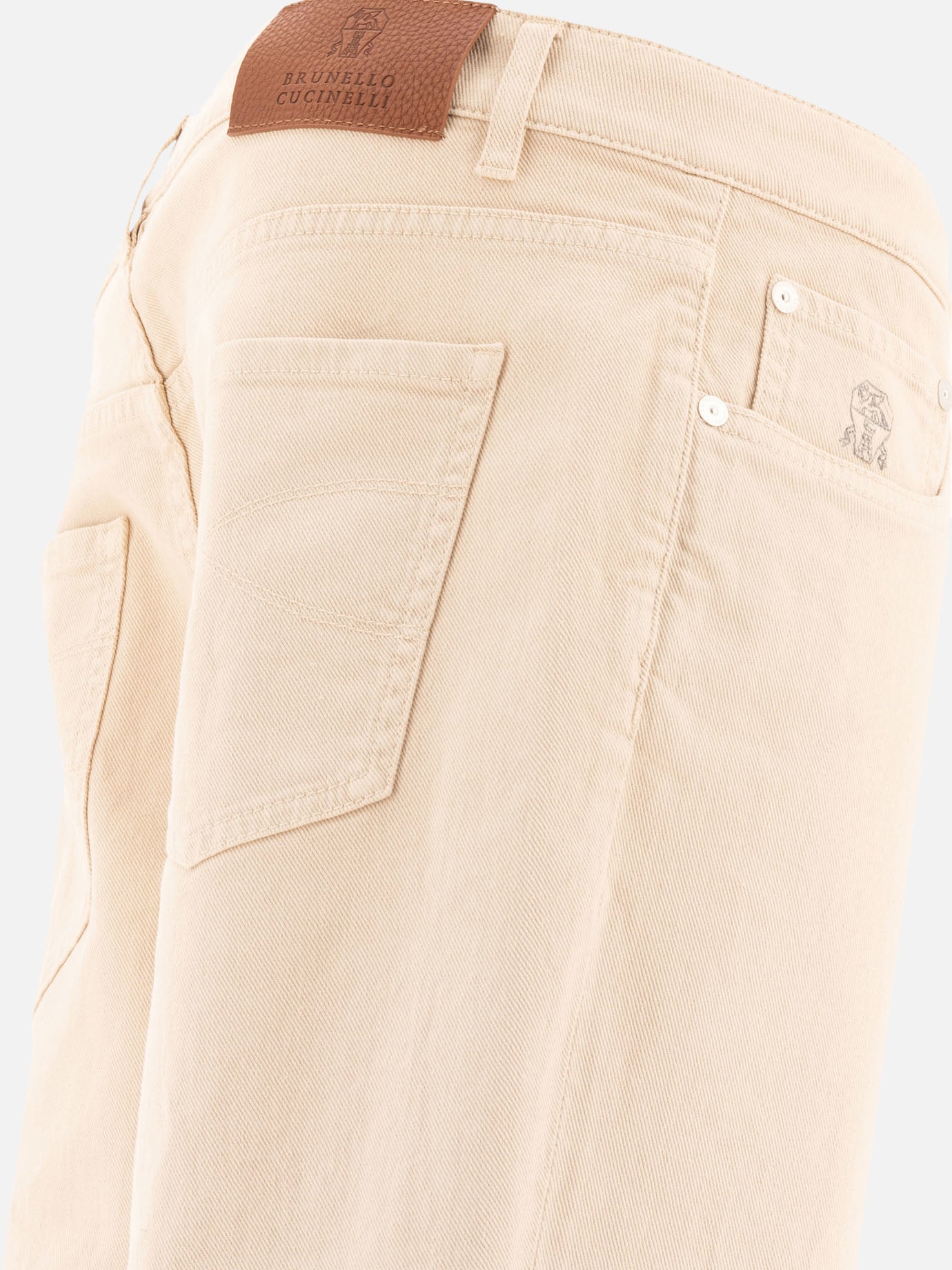 Brunello Cucinelli Garment-dyed trousers Beige