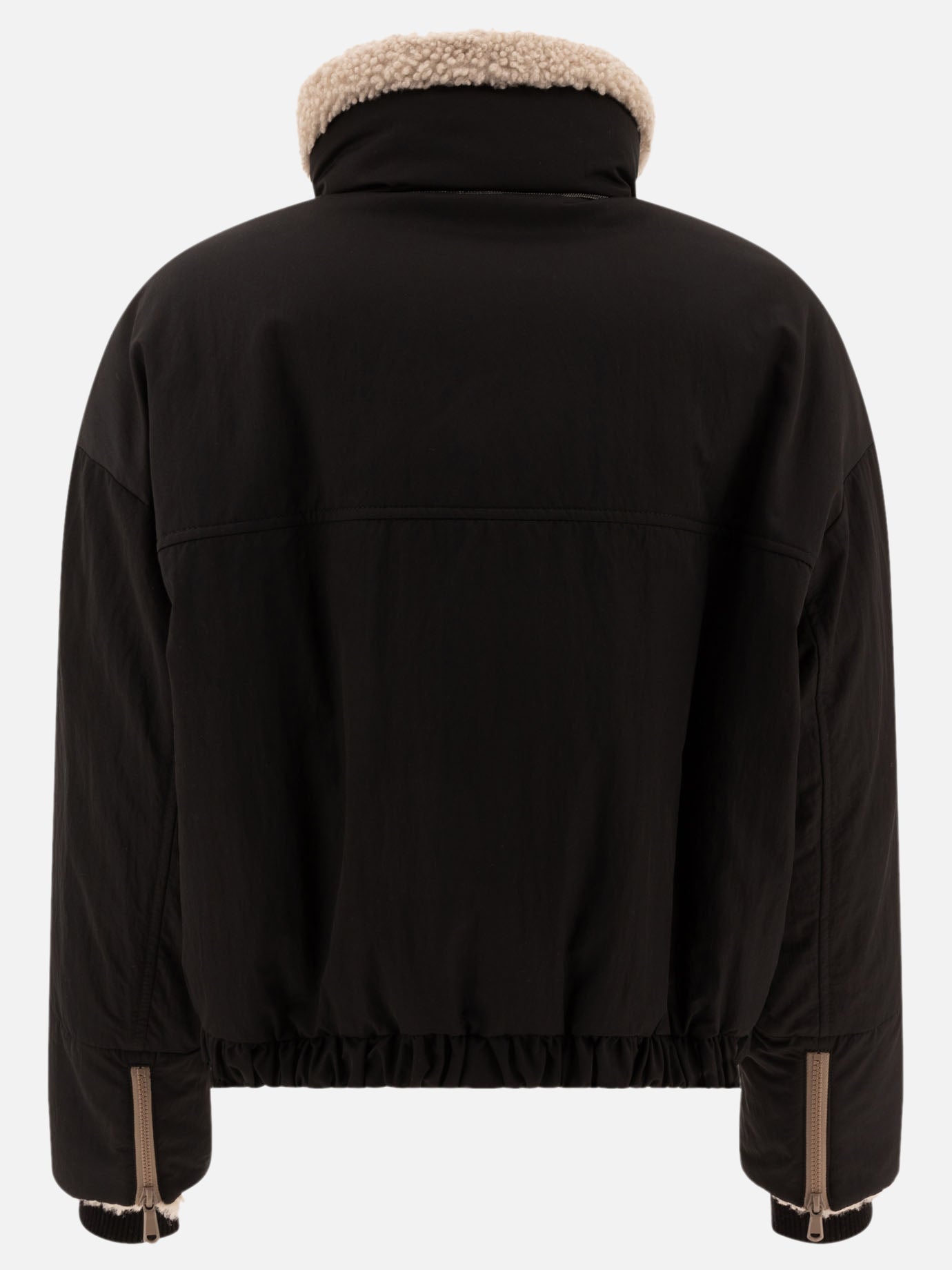 Down jackets Solid colour  Black - Brunello Cucinelli Women | PDP | VIETTI Online Store | thumbnail_2