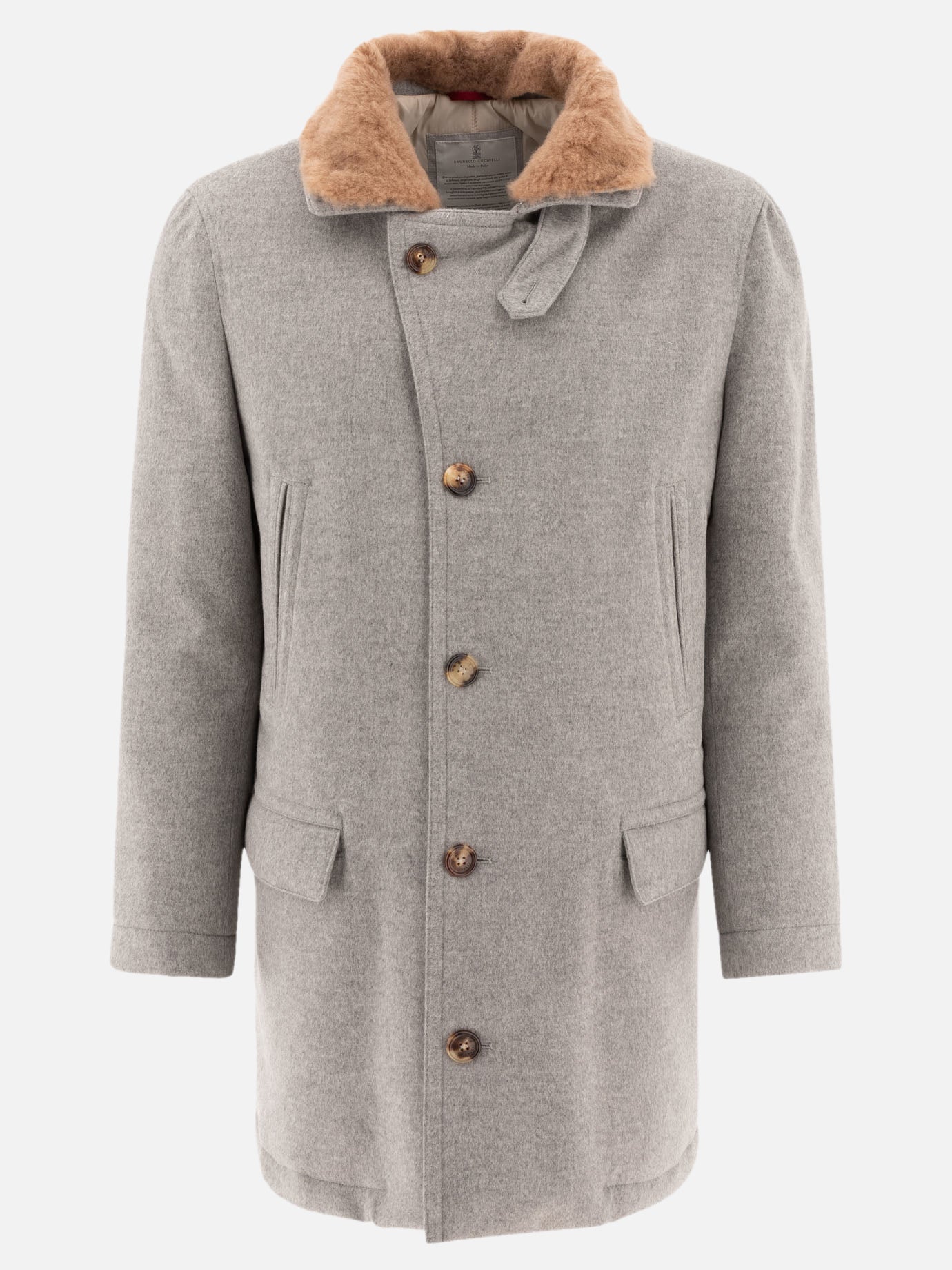 Cappotto in beaver di cashmere