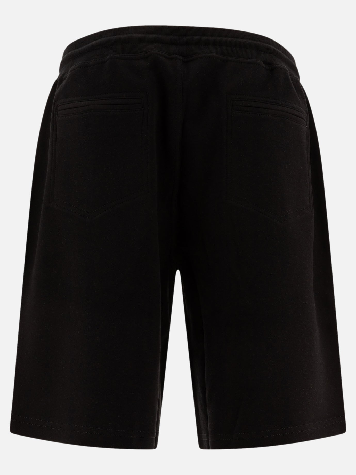 Brunello Cucinelli Cotton, cashmere and silk French terry double cloth Bermuda shorts Black