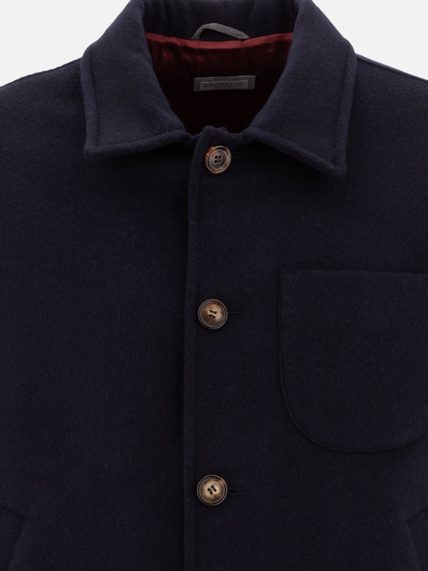 Bomber jackets Solid colour  Blue - Brunello Cucinelli Men | PDP | VIETTI Online Store | thumbnail_3