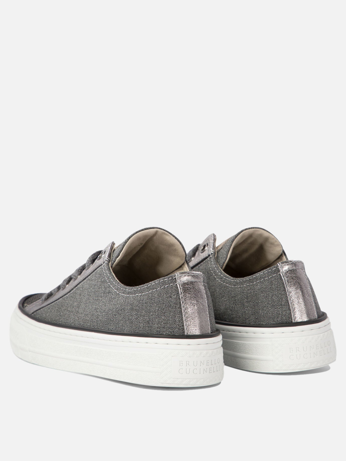 Brunello Cucinelli Sneakers with monili Grey