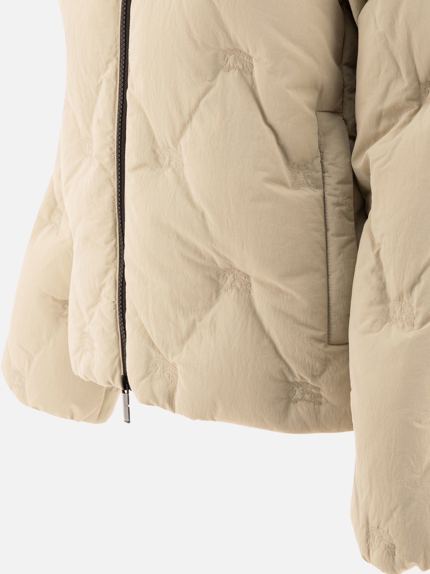 Burberry "EKD" nylon puffer jacket Beige