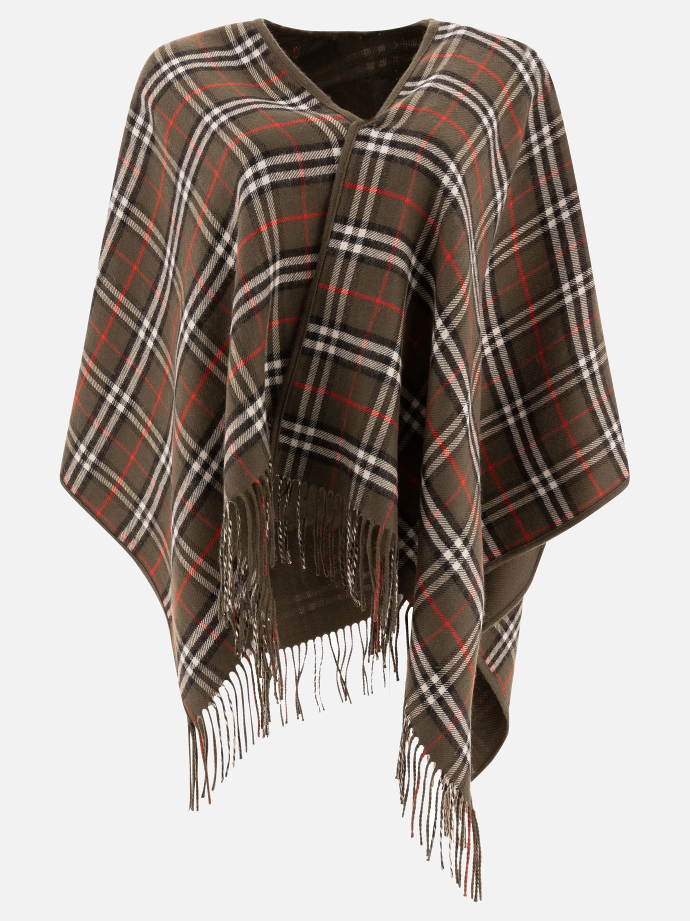 Capes 100% merino wool  Green - Burberry Women | PDP | VIETTI Online Store | Zoom-Modal_2
