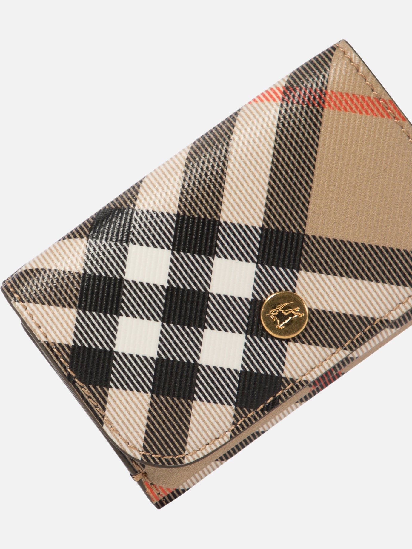 Burberry "Check" compact wallet Beige