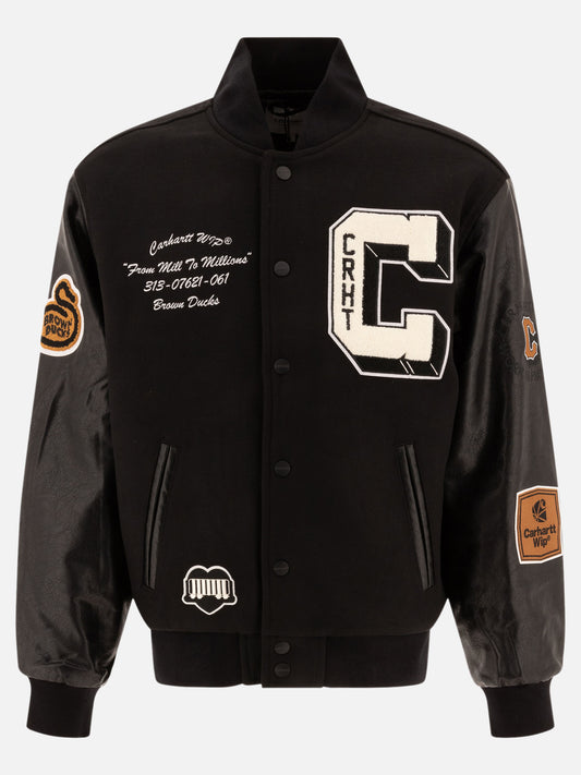 Bomber jackets Solid colour  Black - Carhartt WIP Men | PLP | VIETTI Online Store 
