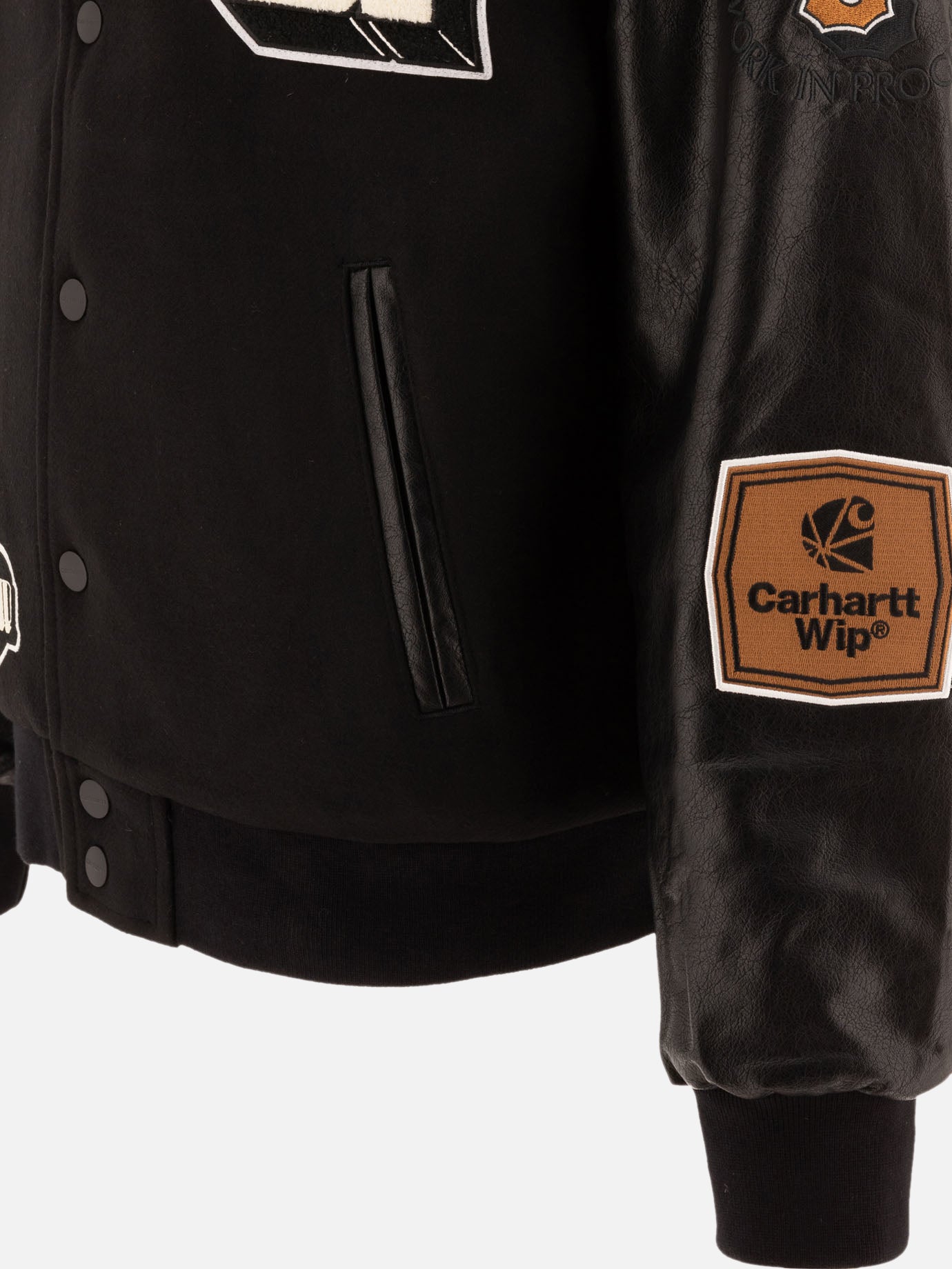 Bomber jackets Solid colour  Black - Carhartt WIP Men | PDP | VIETTI Online Store | thumbnail_4