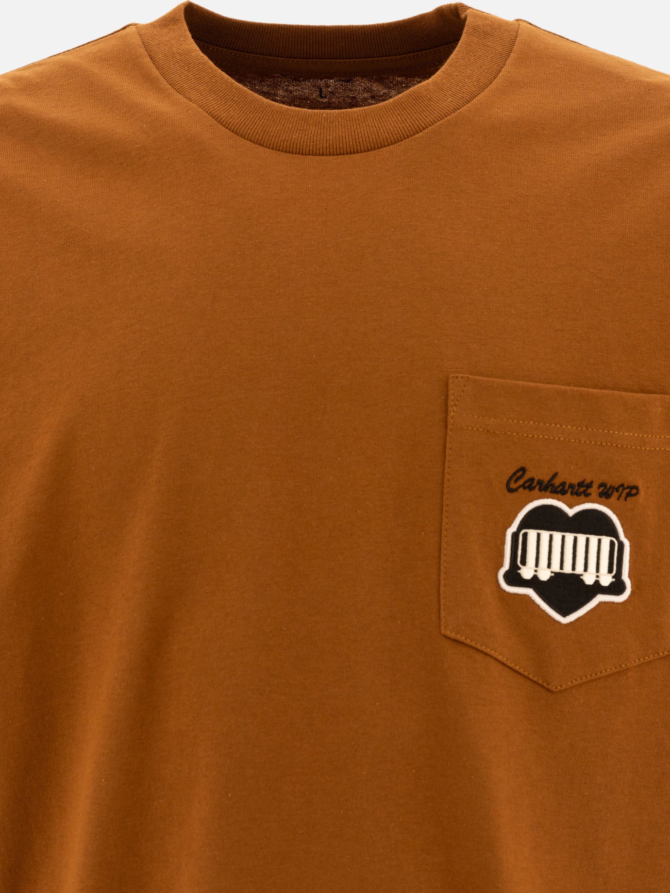 Carhartt WIP "Heart Train Pocket" t-shirt Brown