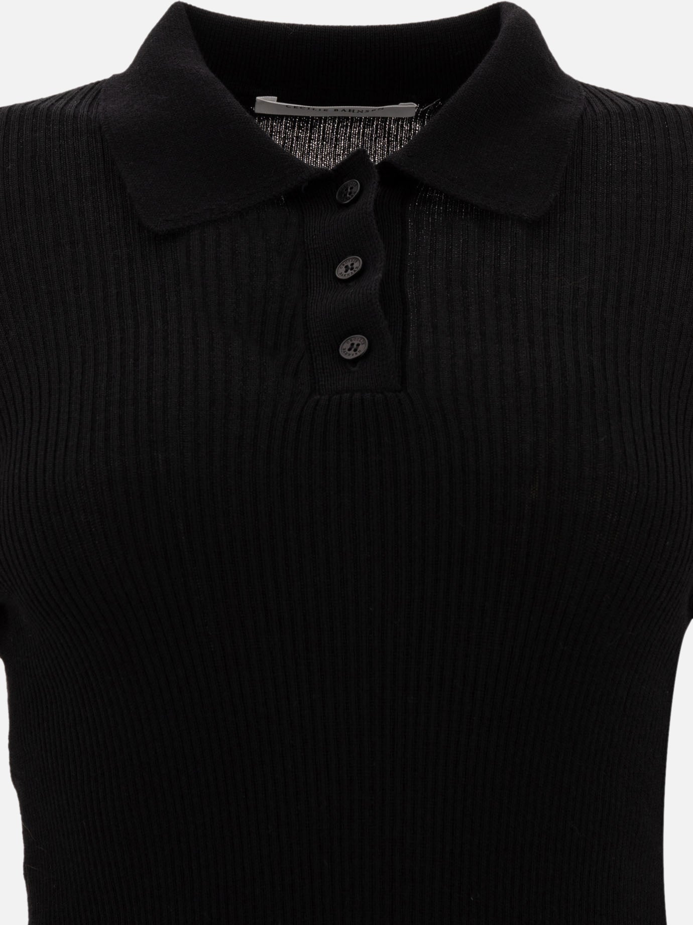 "Oda" ribbed polo shirt