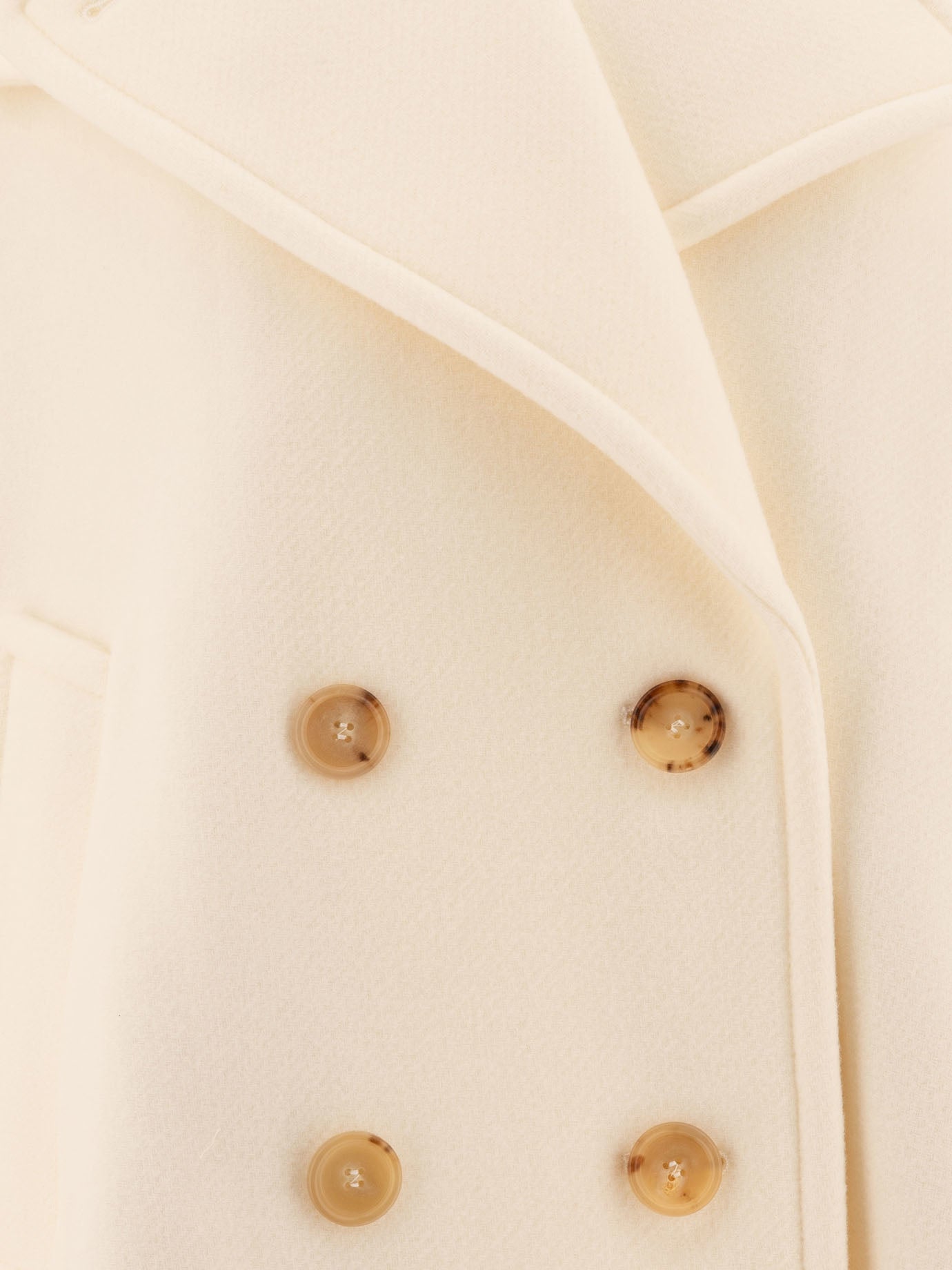 Short coats Solid colour  White - Chloé Women | PDP | VIETTI Online Store | thumbnail_3