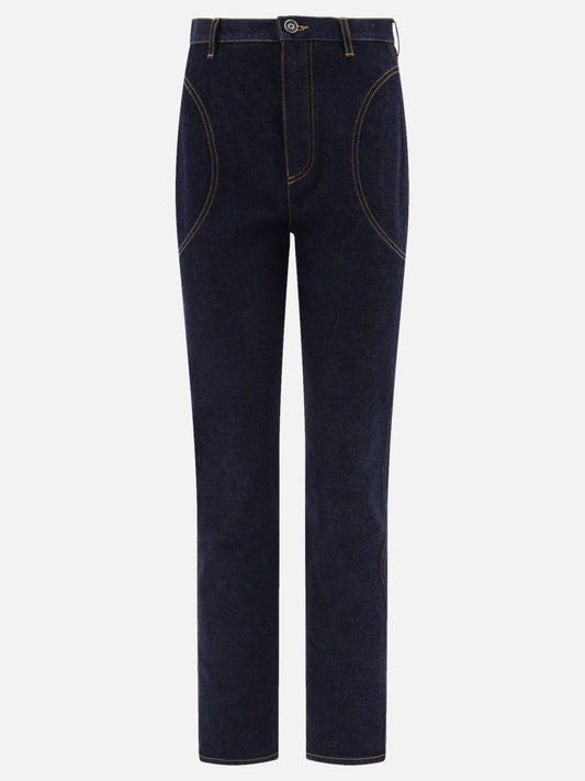 Jeans a gamba dritta Denim  Blu - Alaïa Donna | PLP | VIETTI Online Store 
