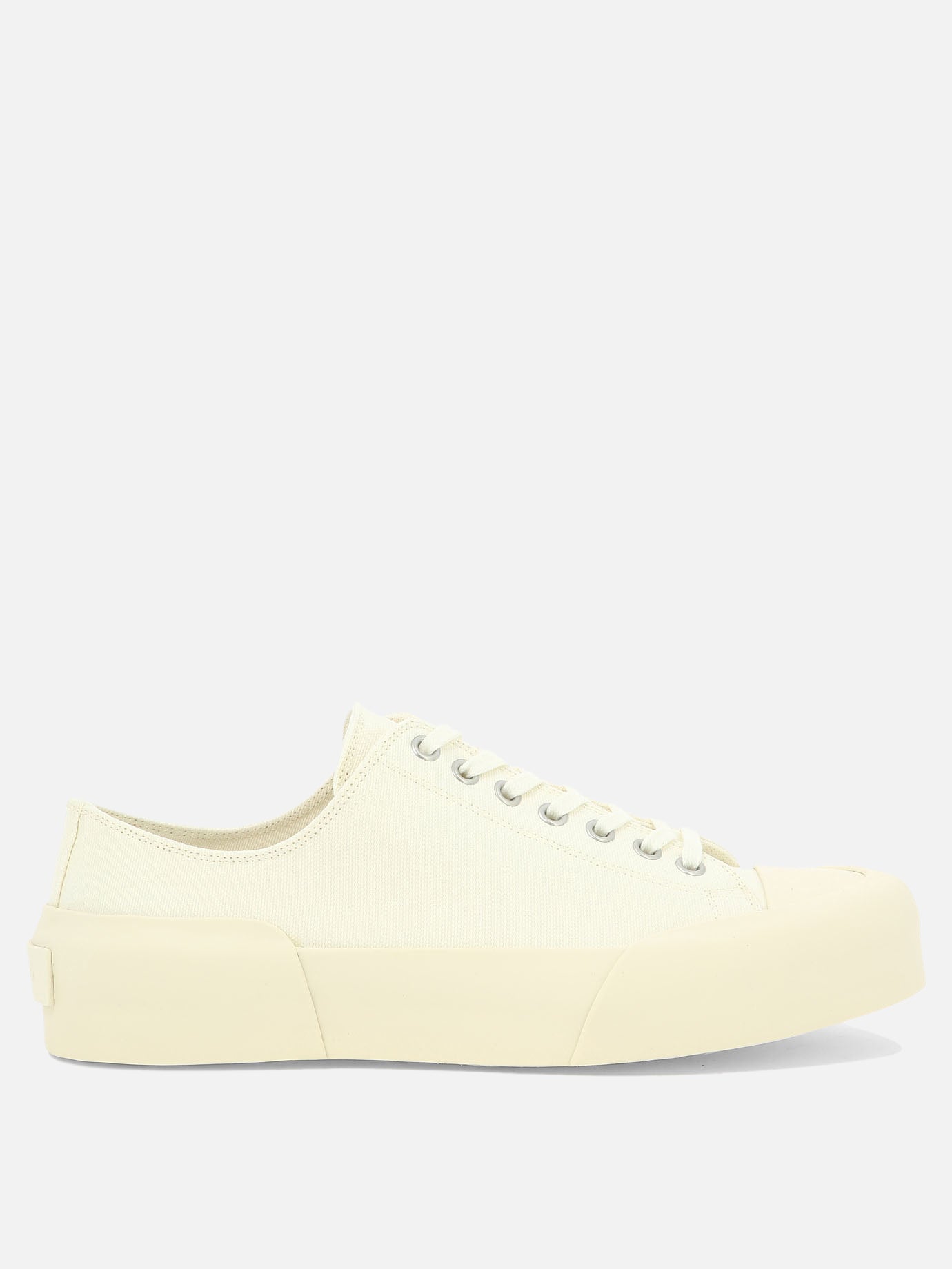 Low top sneakers 100% cotton - 100% rubber  White - Jil Sander Women | PDP | VIETTI Online Store | thumbnail
