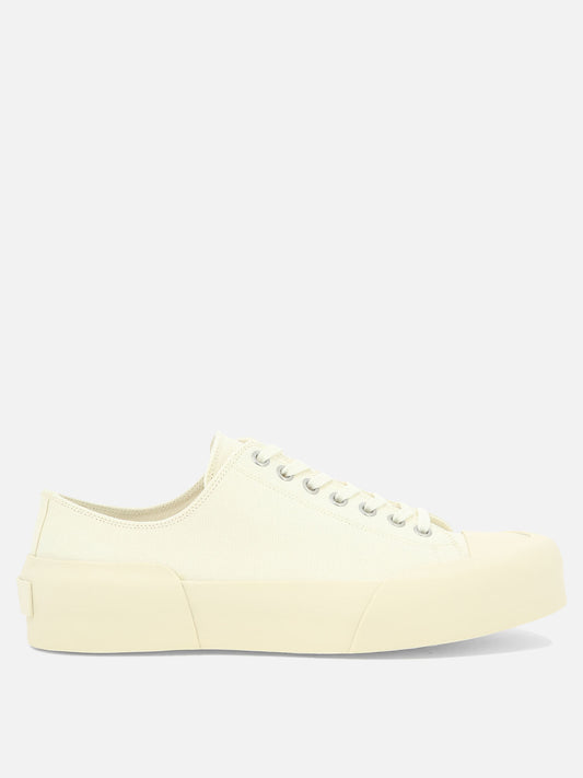 Low top sneakers 100% cotton - 100% rubber  White - Jil Sander Women | PDP | VIETTI Online Store 
