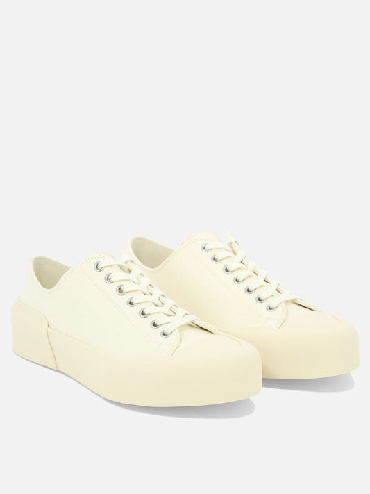 Low top sneakers 100% cotton - 100% rubber  White - Jil Sander Women | PDP | VIETTI Online Store | 2
