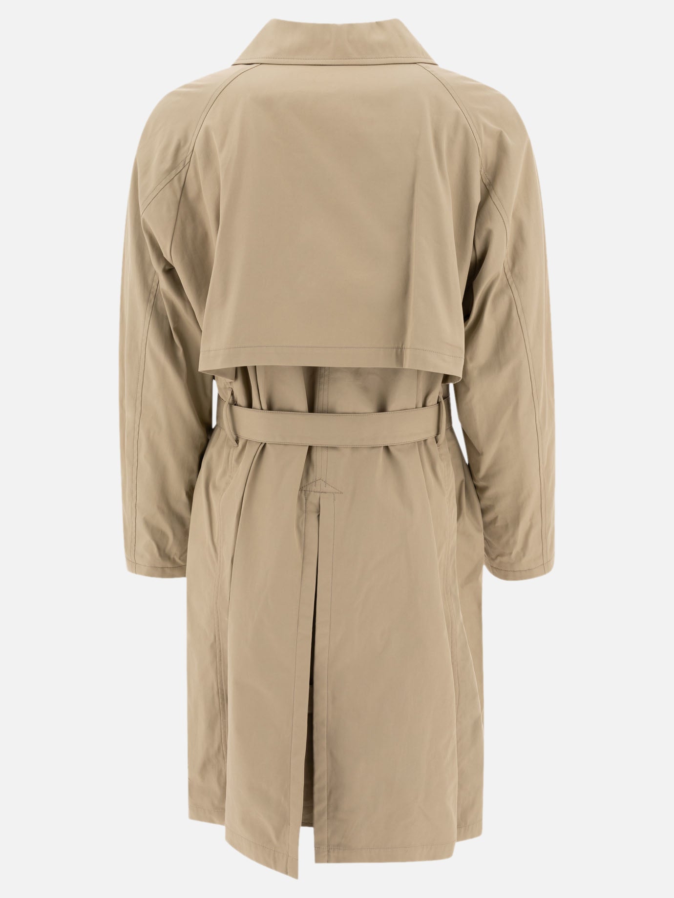 Belted trench coat