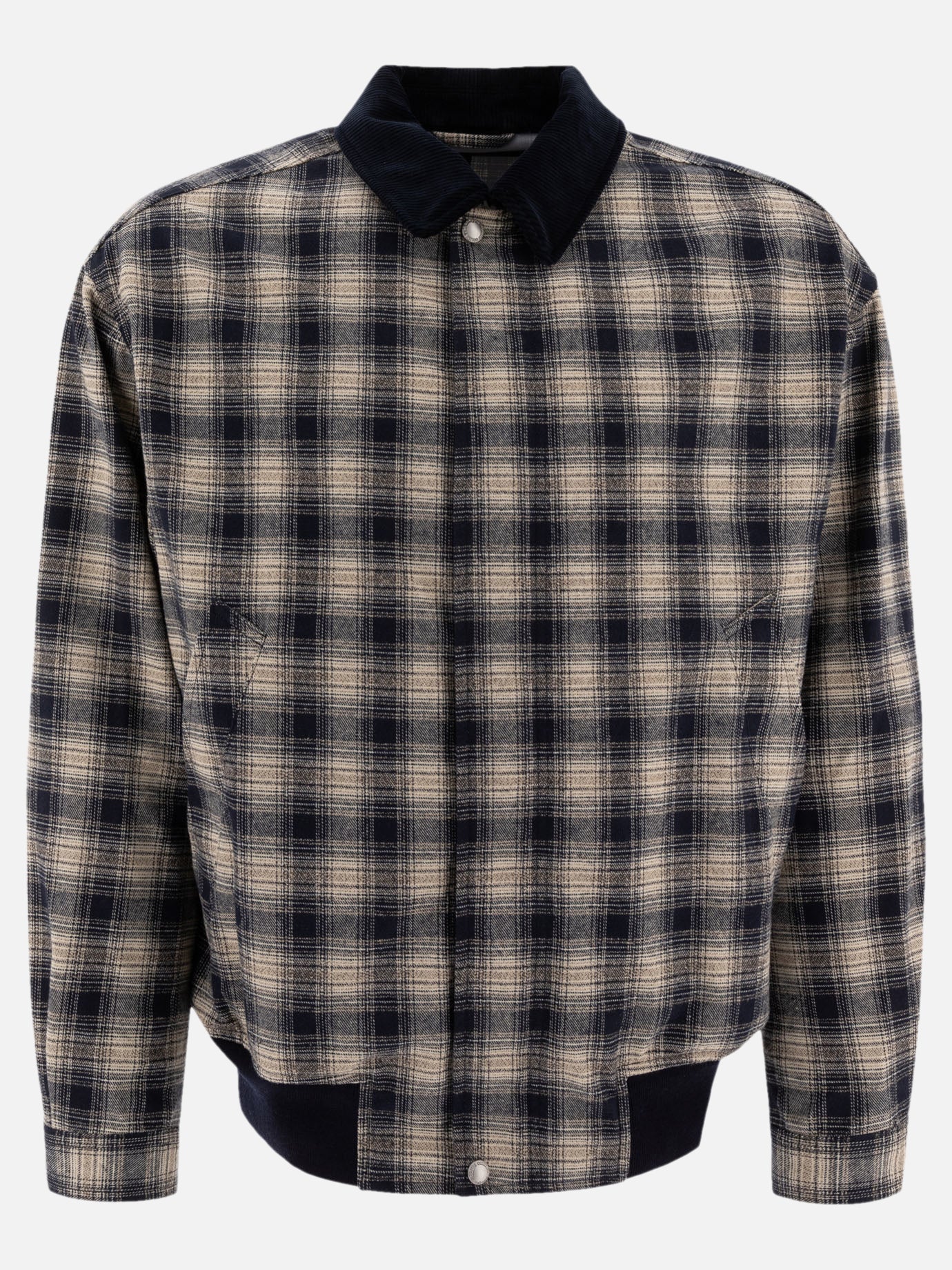 Bomber jackets Check  Blue - Comme Des Garçons Homme Men | PDP | VIETTI Online Store | thumbnail