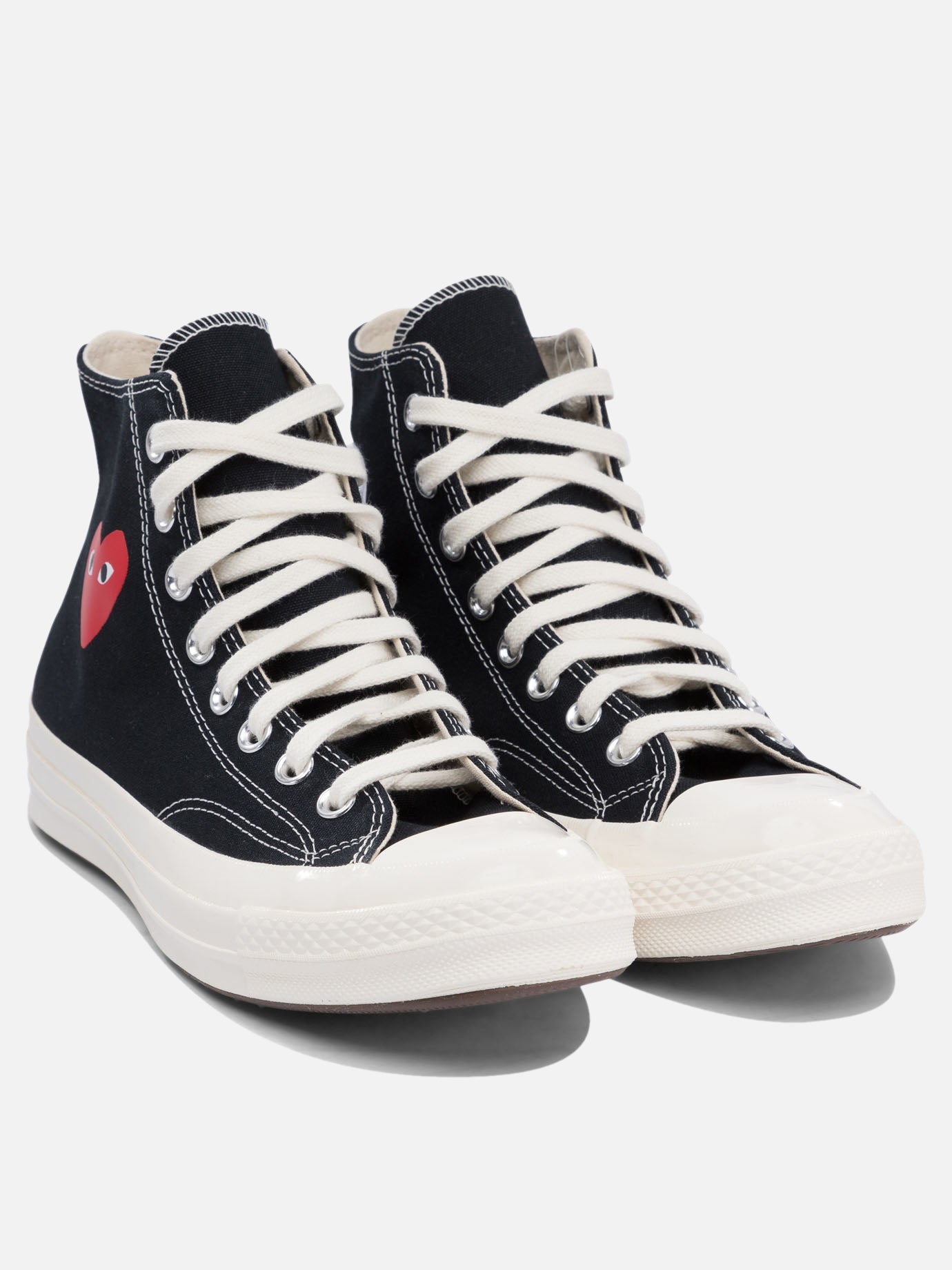 High top sneakers 100% cotton - 100% rubber  Black - Comme Des Garçons Play Men | PDP | VIETTI Online Store | thumbnail_2