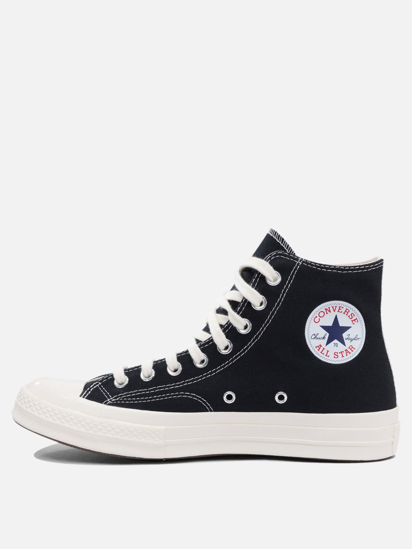 High top sneakers 100% cotton - 100% rubber  Black - Comme Des Garçons Play Men | PDP | VIETTI Online Store | thumbnail_3