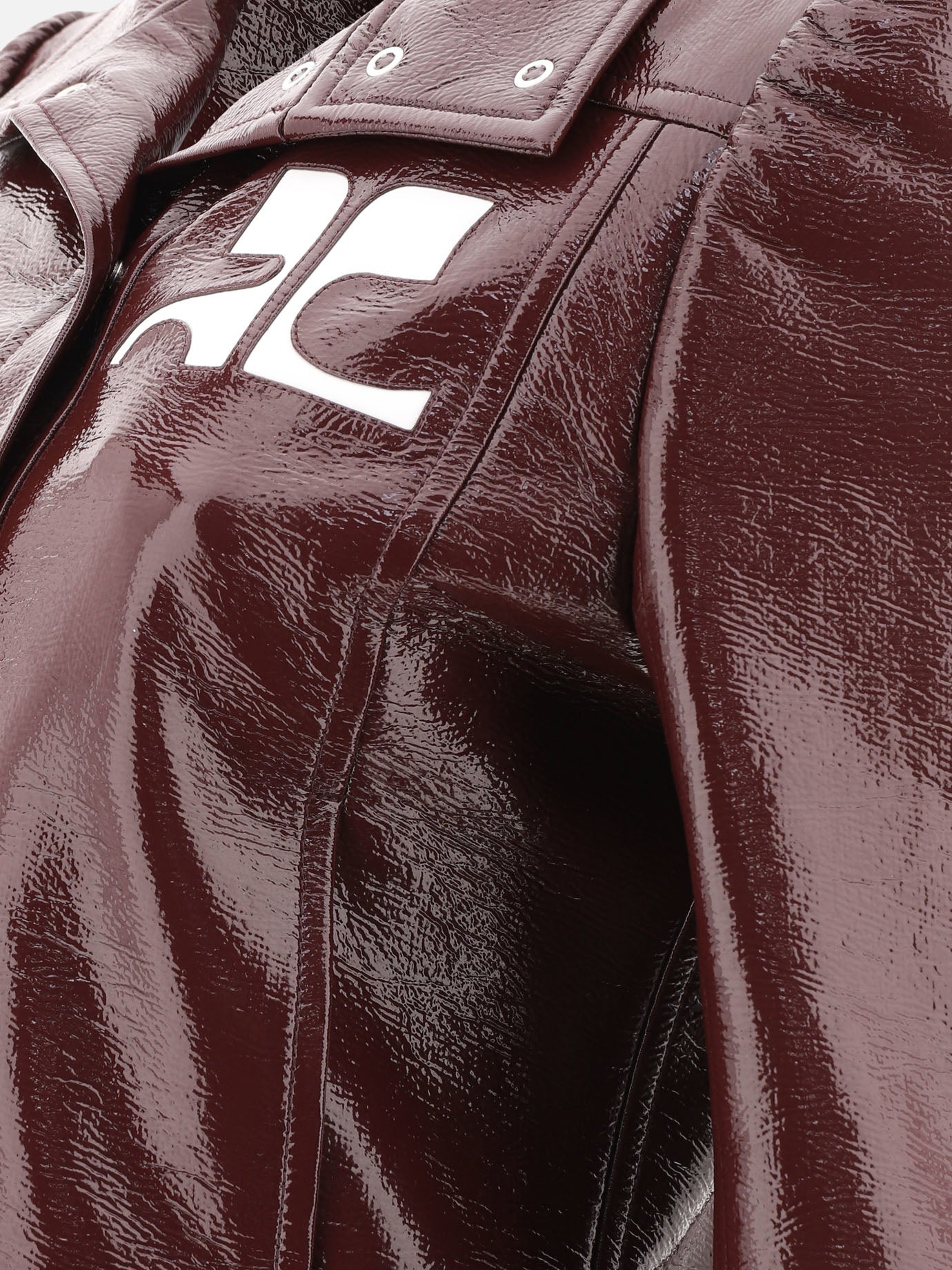 Leather jackets Solid colour  Bordeaux - Courrèges Women | PDP | VIETTI Online Store | Zoom-Modal_4
