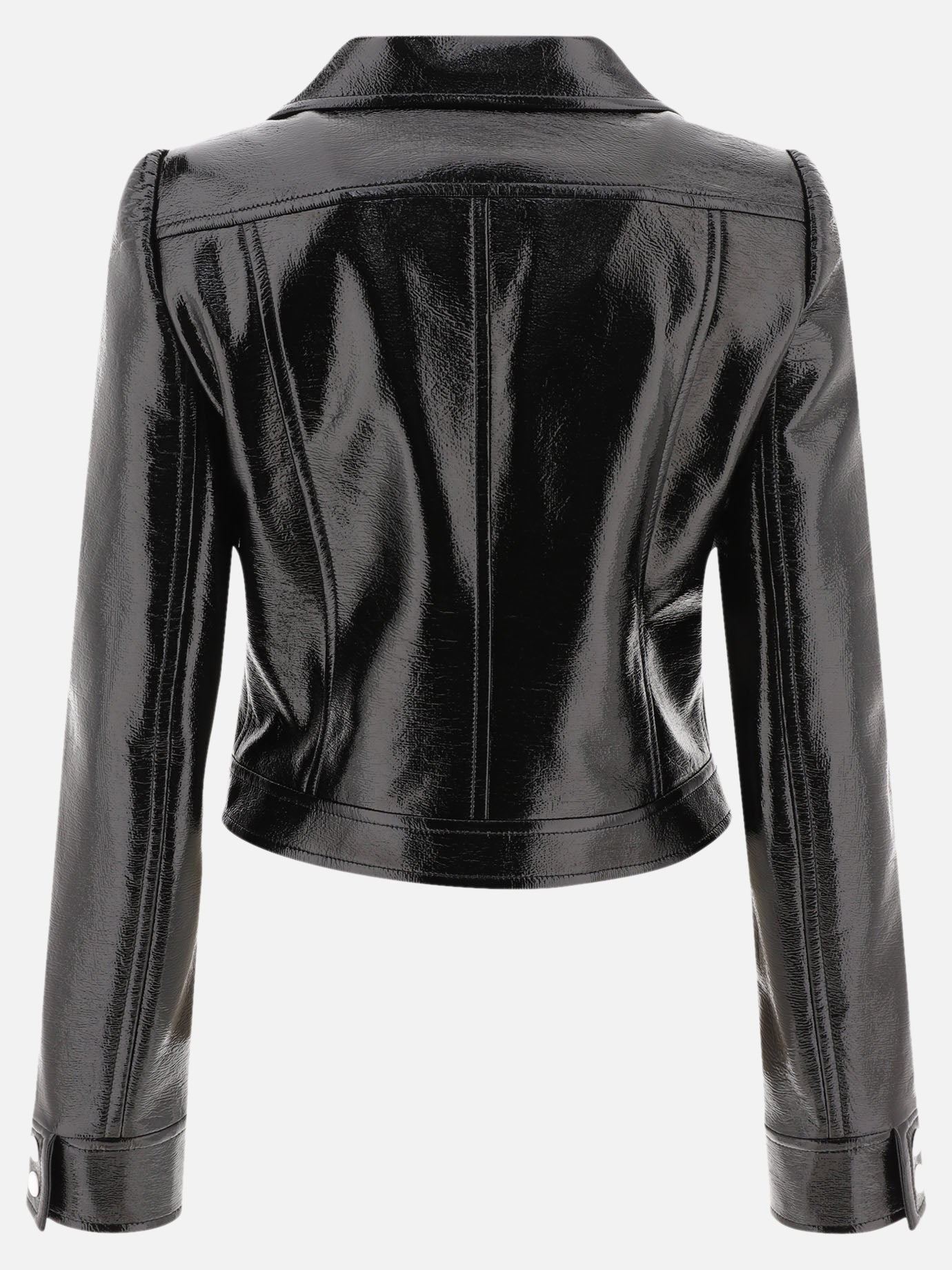 Leather jackets Solid colour  Black - Courrèges Women | PDP | VIETTI Online Store | thumbnail_2
