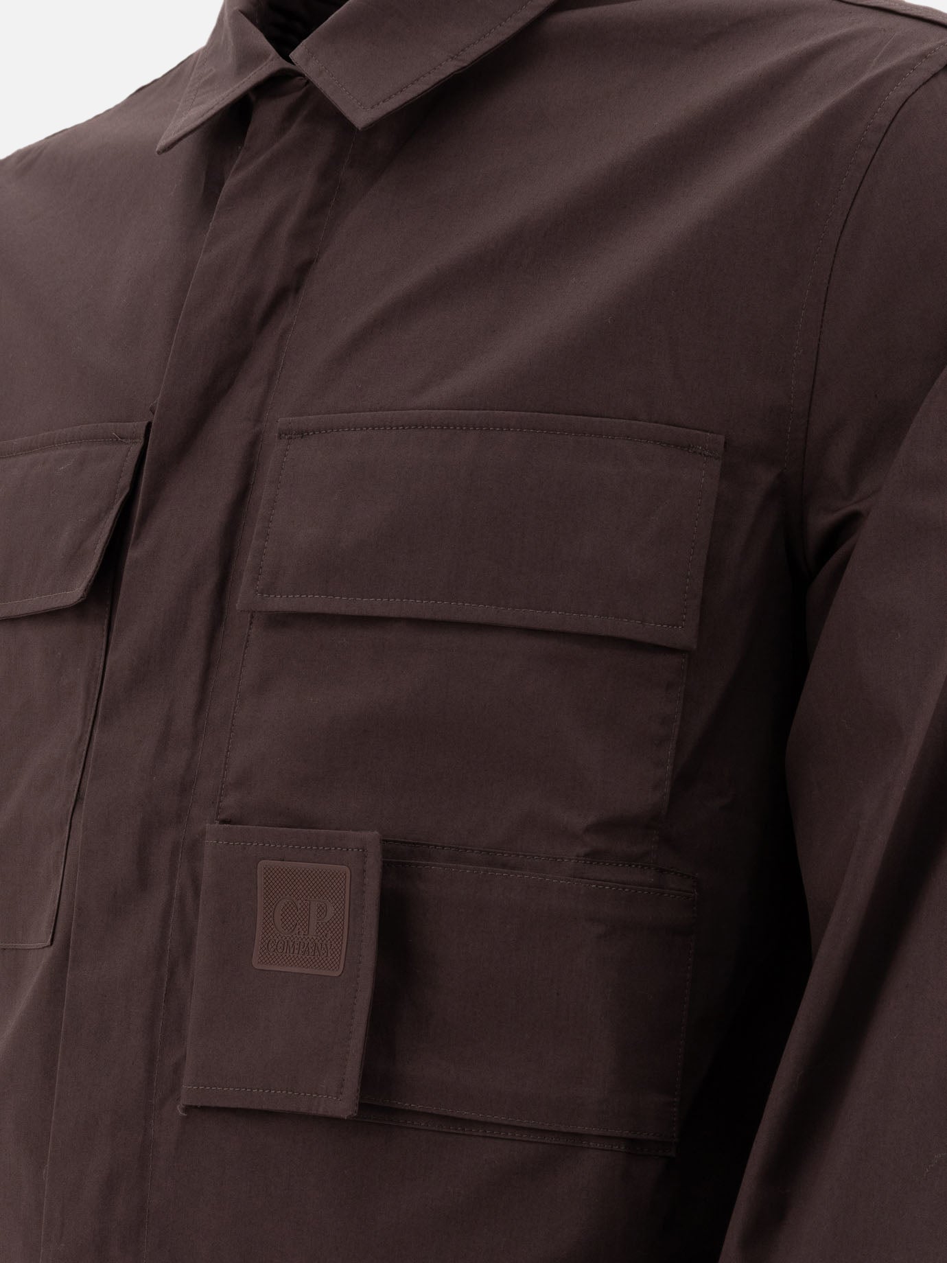 Overshirt in gabardine "The Metropolis Serie Utility"