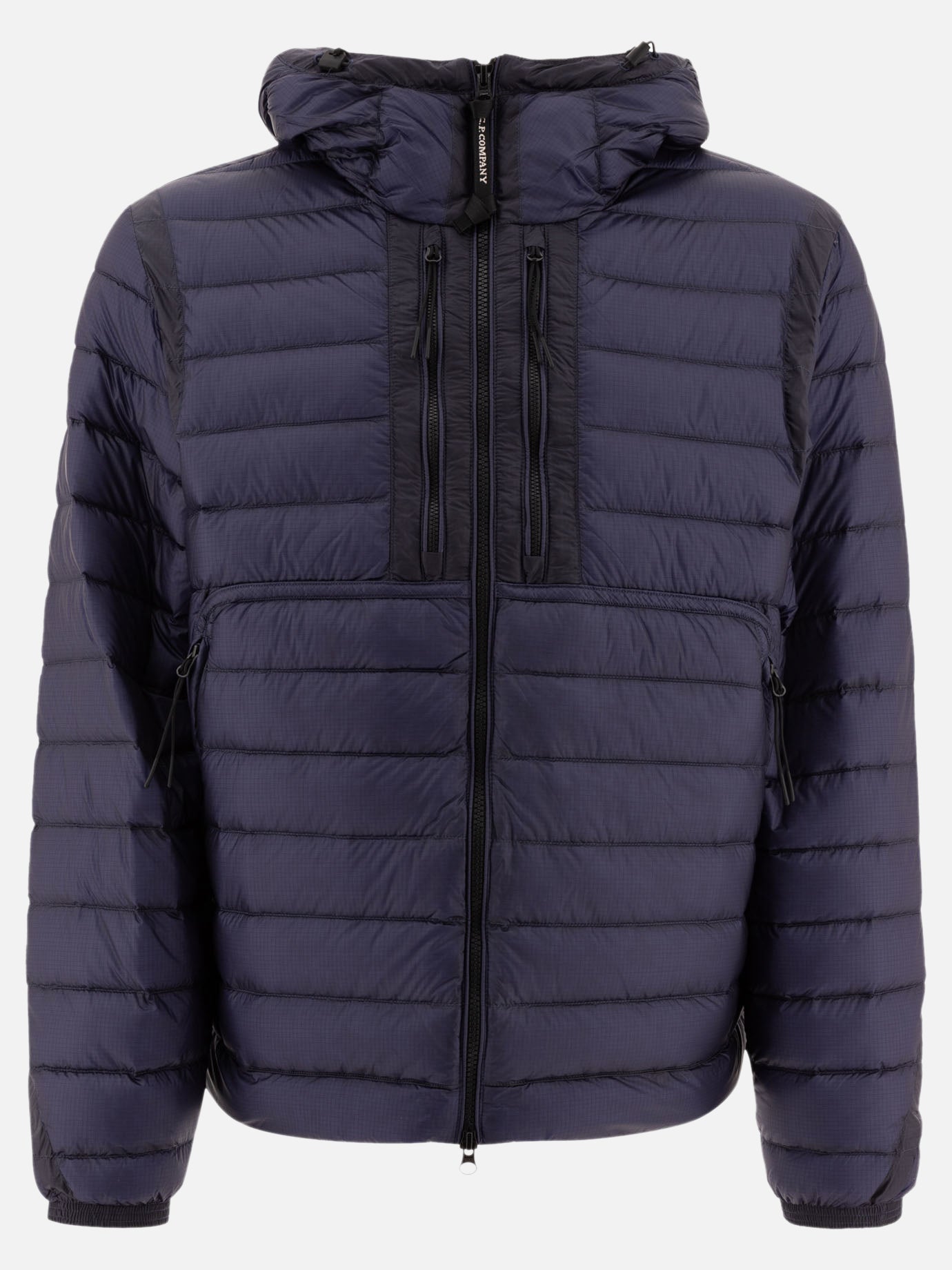 Down jackets Solid colour  Blue - C.P. Company Men | PDP | VIETTI Online Store | thumbnail