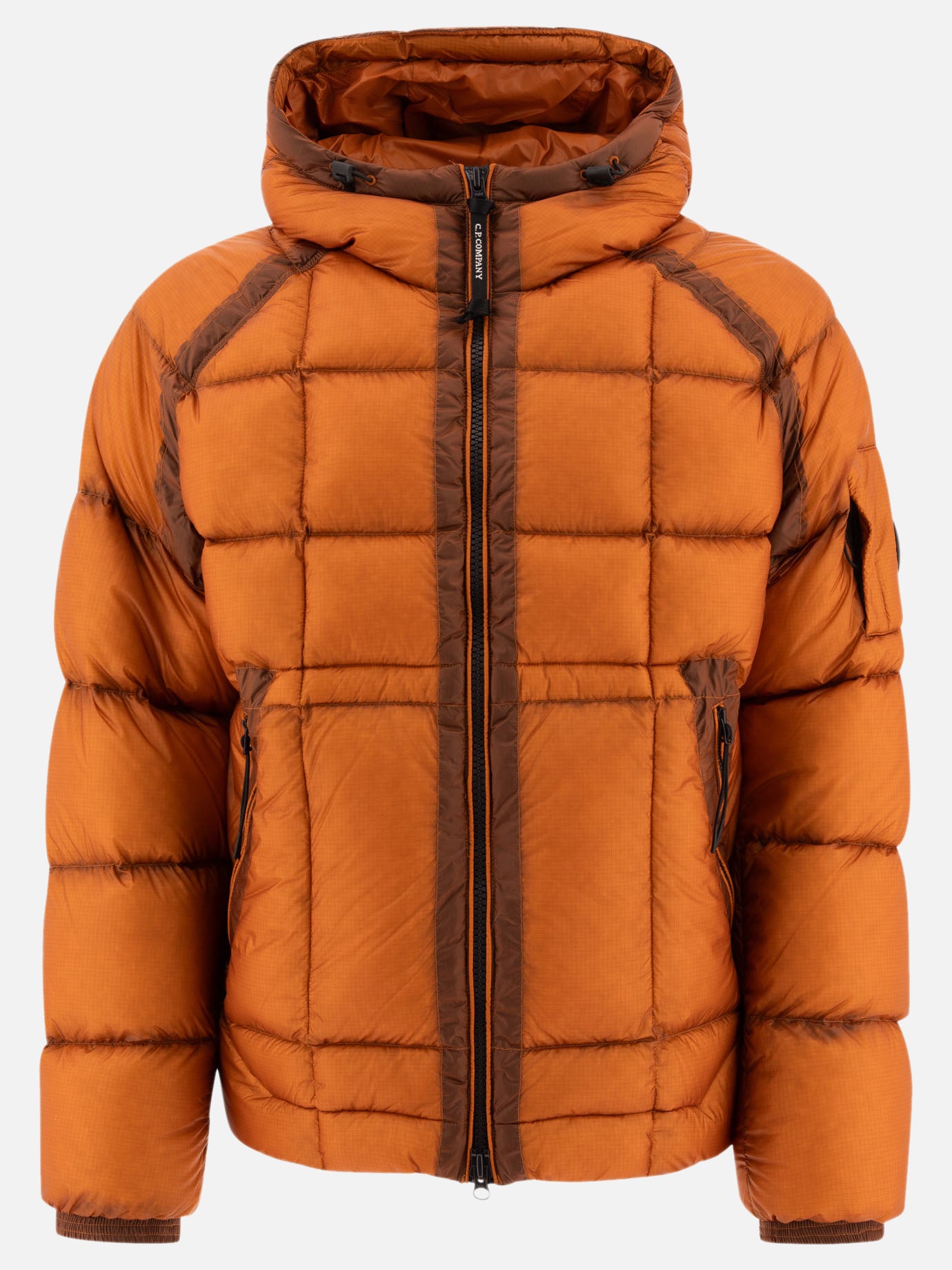 Down jackets Solid colour  Orange - C.P. Company Men | PDP | VIETTI Online Store | thumbnail