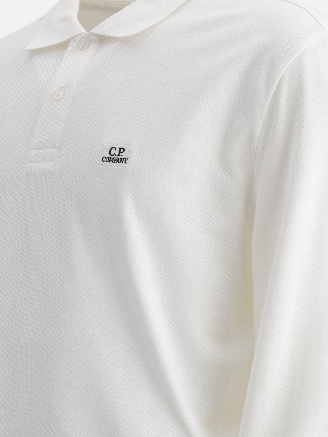 C.P. Company Stretch piquet polo shirt White