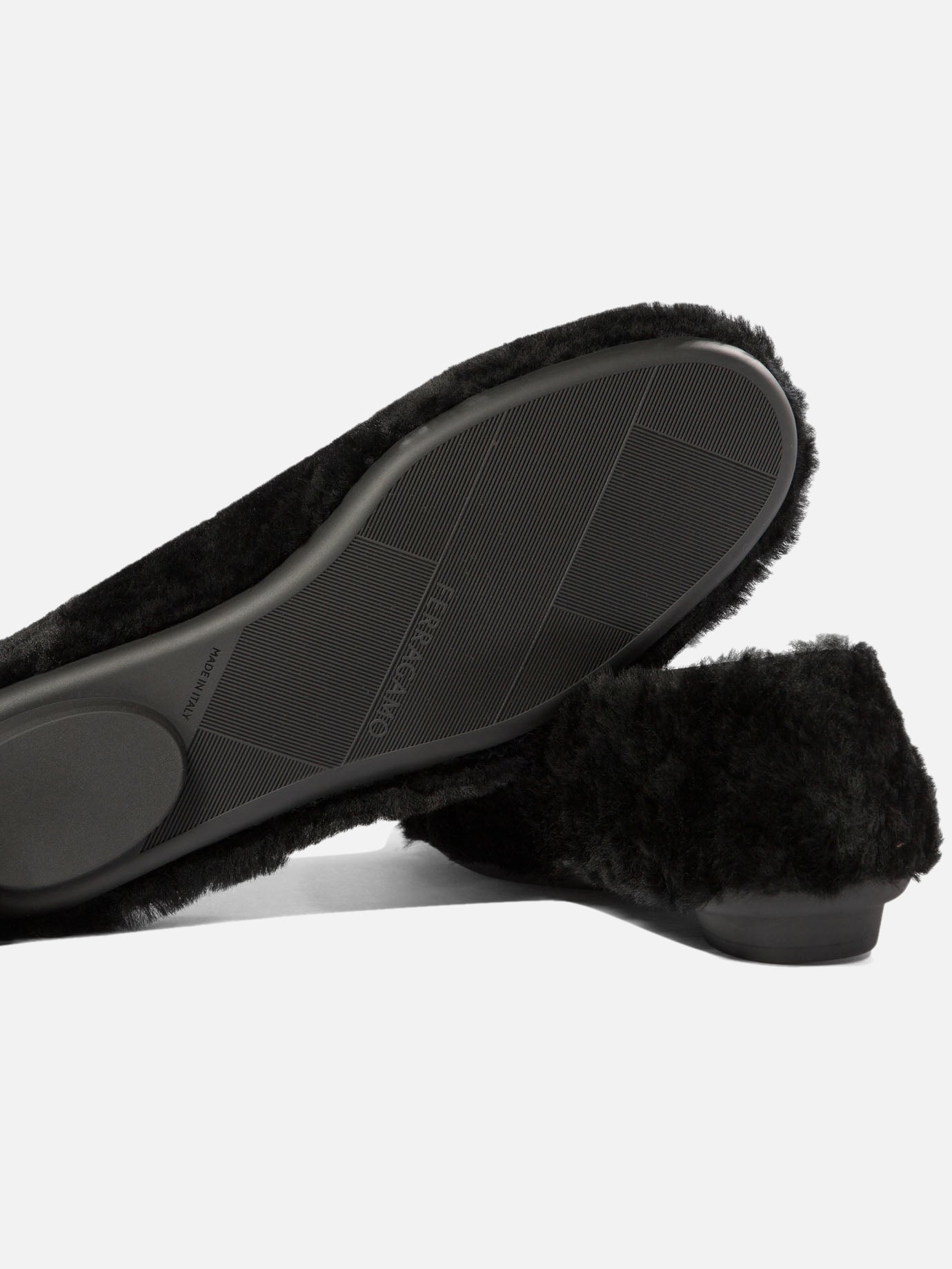 "Noella Fur" shearling ballet flats