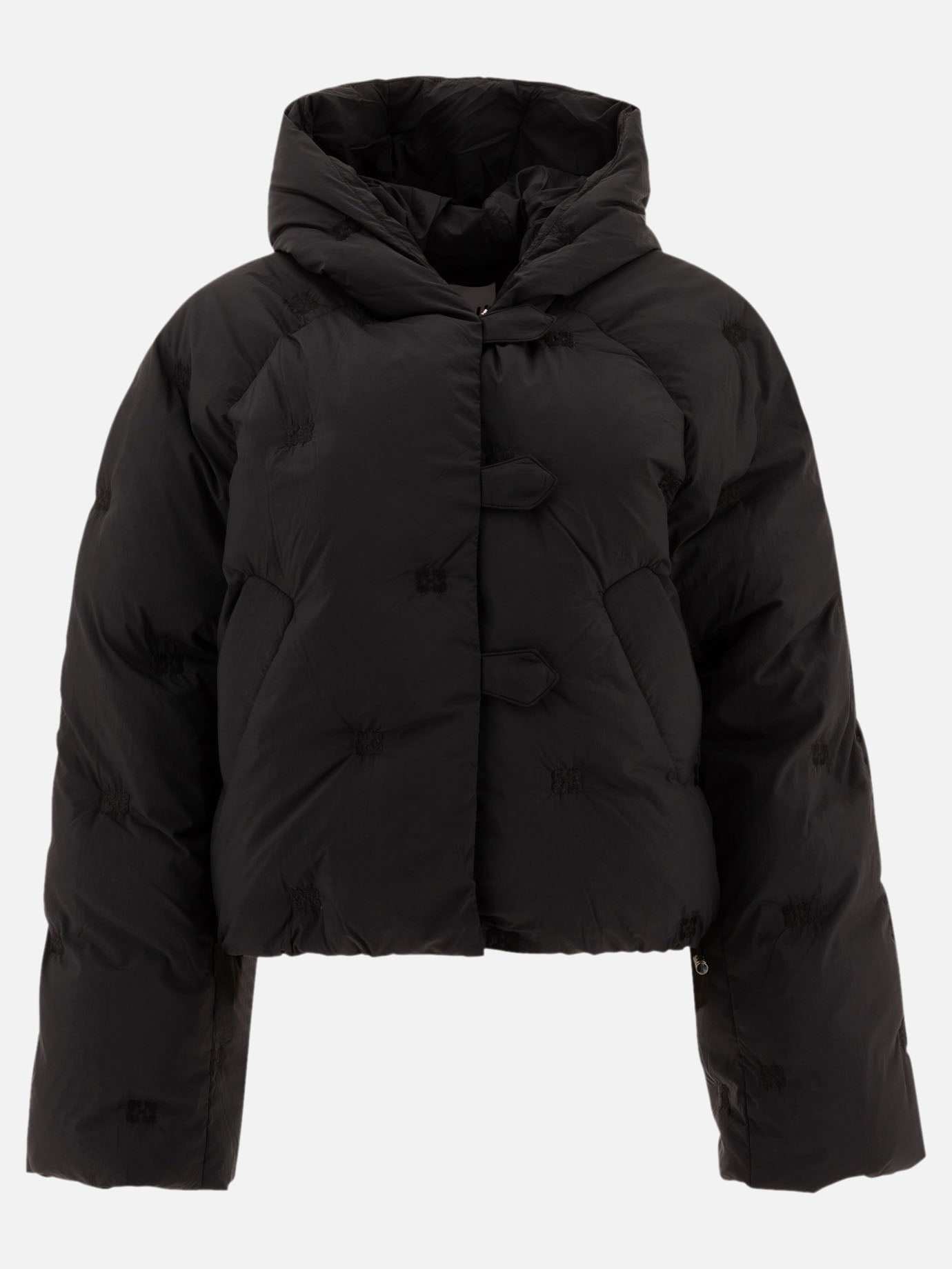 Down jackets Solid colour  Black - Ganni Women | PDP | VIETTI Online Store | thumbnail