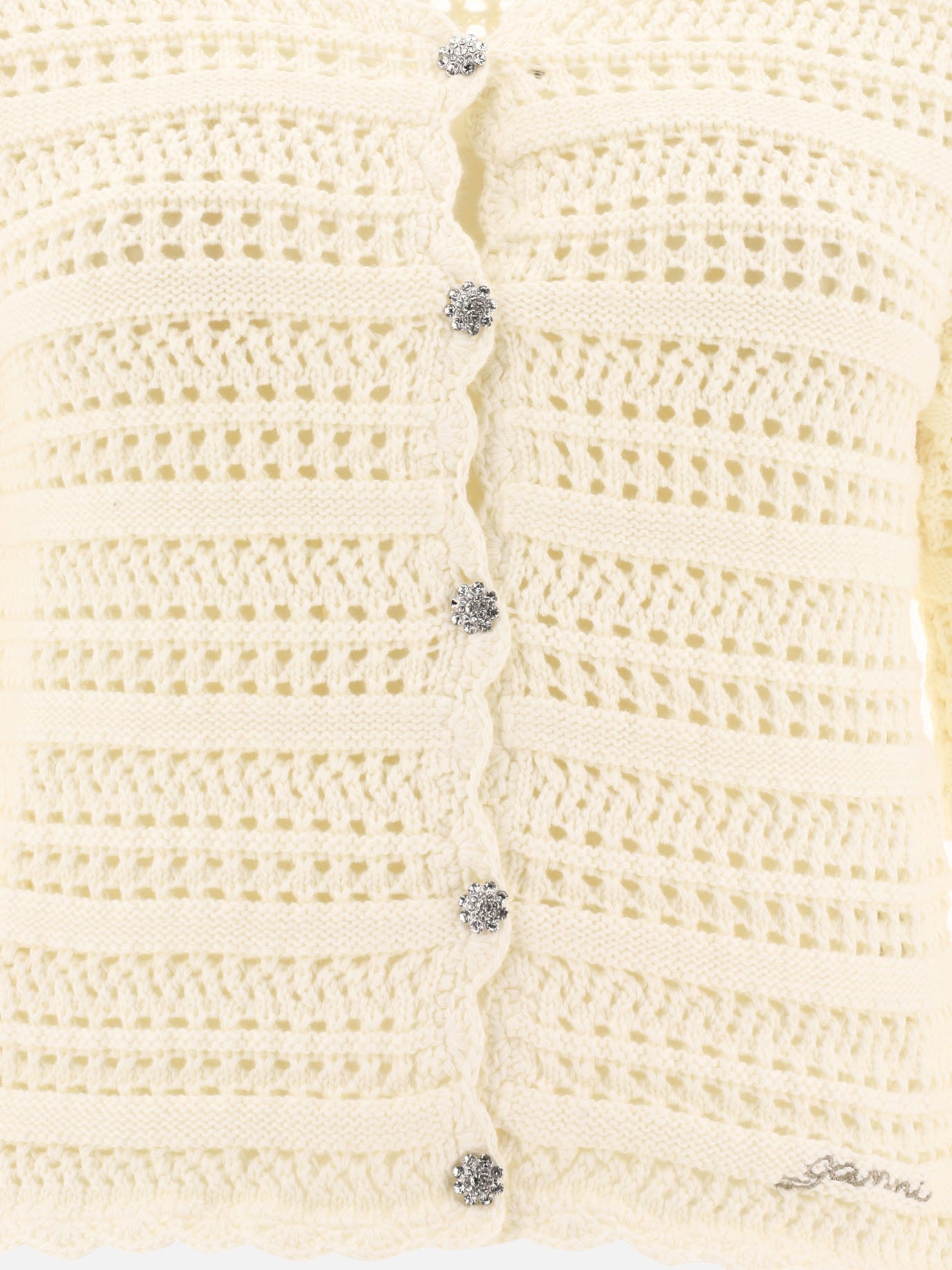 Pointelle cardigan