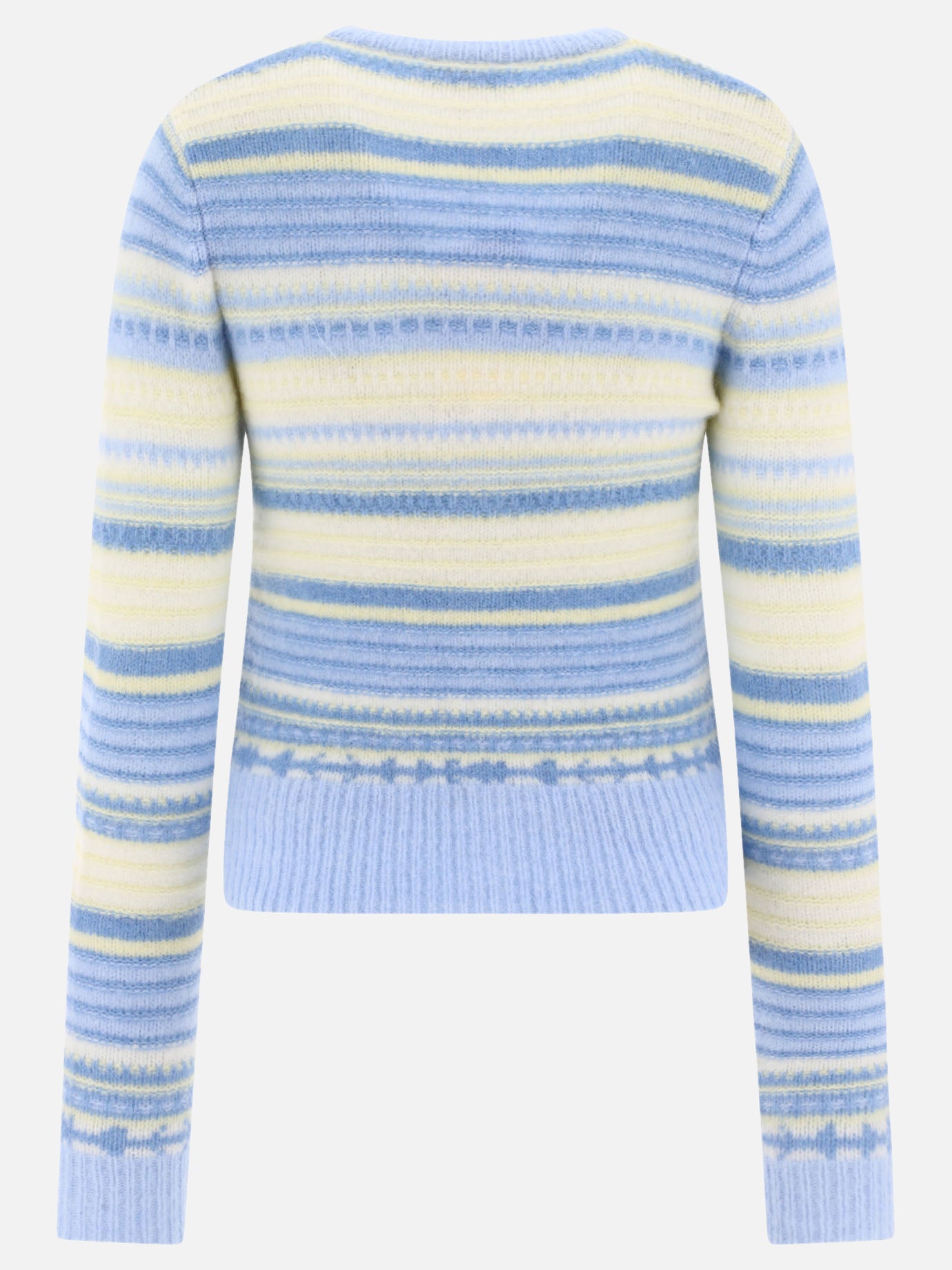 Ganni Striped cardigan Light blue